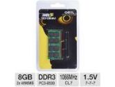 GEIL 8GB Notebook Memory Module Kit -  DDR3, 2 x 4GB, PC3-8500, 1066MHz, C7, 1.5V, SO-DIMM (GeIL: GS38GB1066C7DC)