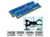 Kingston HyperX Blu 16GB Desktop Memory Kit and Kingston HyperX Coupon- Devil May Cry Download Bundle (Kingston: KHX1600C10D3B1K2/16G Bundle)