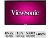 ViewSonic 65 Class Full HD Commercial Display - 1920 x 1080, 16:9, 5000:1 Native, 8ms, HDMI, DVI, VGA, Energy Star (ViewSonic: CDP6530)