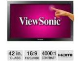 ViewSonic 42 Class Full HD Touch Commercial Display - 1920 x 1080, 16:9, 4000:1 Native, 8ms, HDMI, DVI, VGA (Verbatim: CDP4235-T)