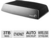 Seagate Central 3TB NAS - Auto Backup, Stream Wirelessly, On-the-Go Access, Apple AirPlay Friendly, Free App (Seagate: STCG3000100)