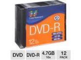 Color Research Slim Jewel Case DVD-R 12-Pack and Color Research Movie/Music 20 Disc Carrying Case Bundle (Color Research: C18-42006 Bundle)