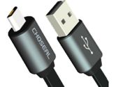 Ion Cables 3FT Flat USB Cable 2.0 A/M-MICRO/M Black Metal Shell (Ion Cables: Flat USB Cable 2.0)