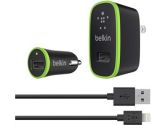 Belkin F8J031TT04-BLK Charger Kit With Lightning to USB Cable (Belkin: F8J031tt04-BLK)