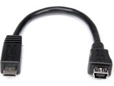 Startech 6in Micro USB to Mini USB Cable M/F Black (StarTech.com: UUSBMUSBMF6)