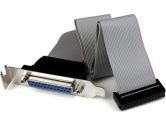 StarTech.com Low Profile 16IN Parallel Port Header Cable Adapter With Bracket DB25 to IDC26 (StarTech.com: PLATE25F16LP)