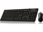 Gigabyte GK-KM3100 Spill Resistant Desktop Keyboard and Mouse Combo Set (Gigabyte: GK-KM3100)