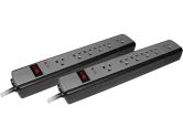 NCIX Bundle Dual Cyberpower 615 4FT 6-OUTLET Surge Protector 900 Joules (CyberPower: 615&615)