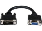 StarTech.com 8in DVI to VGA Cable Adapter - DVI-I Male to VGA Female (StarTech.com: DVIVGAMF8IN)