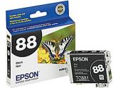 Epson DURABrite 88 Black Ink Cartridge Moderate Use (Epson Printer Supplies: T088120-S)