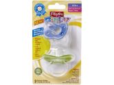 Playtex Binky One Piece Silicone Pacifier 6+ months - boy colors (Playtex: 078300058502)