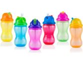 Nuby Mega Sipper With Straw, Colors May Vary, 12 Ounce (Luv N' Care: 048526096503)