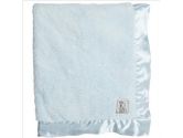 Little Giraffe Chenille Blanket With Satin Border (Blue) (Little Giraffe: 842878017458)