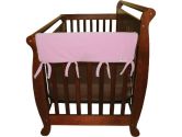 Trend Lab - Trend-Lab Crib Wrap Rail Guard Set Of Two Short Rail Guards, Pink Fleece (Trend Lab: 846216008467)