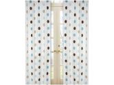 Blue and Brown Mod Dots Window Treatment Panels by Sweet Jojo Designs -Set of 2 (Sweet Jojo Designs: 812305014220)