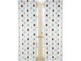 Blue and Brown Mod Dots Window Treatment Panels by Sweet Jojo Designs -Set of 2 (Sweet Jojo Designs: 812305014220)