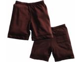 Babysoy Signature Comfy Shorts, Chocolate, 6-12 months, 1-Pack (Babysoy: 814961017454)