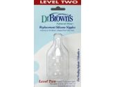 Dr. Brown's Natural Flow Level 2 Standard Nipple, 3 Pack (Dr. Brown's: 072239003251)