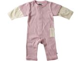 Babysoy Layered Sleeve One Piece, Petal, 6-12 months, 1-Pack (Babysoy: 814961012893)