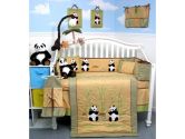 Giant Panda Bear Baby Crib Nursery Bedding Set 13 pcs included Diaper Bag with Changing Pad & Bottle Case (SoHo Designs: 096413429088)