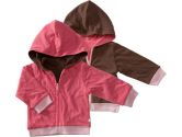 Babysoy Reversible Hoodie, Blossom, 0-6 months, 1-Pack (Babysoy: 814961012176)