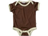 Babysoy Short Sleeve Basic Bodysuit, Chocolate, 18-24 months, 1-Pack (Babysoy: 814961011919)