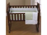 Heaven Sent Cradle Bedding - color Green - Size: 15x33 (Baby Doll: 009243021612)