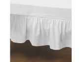 Standard Crib Solid Dust Ruffles - Color: White (Baby Doll: 009243506713)