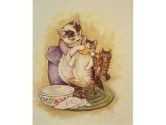 Art 4 Kids "Mrs. Twitchit / Moppet" Mounted Art Print, 08"x10 (Art 4 Kids: 754103430744)