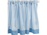 Tadpoles Basics Gingham Rod Pocket Window Valance, Blue (Tadpoles: 082072490637)