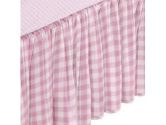 Round Crib Gingham Dust Ruffles - pink (Baby Doll: 009243506911)