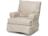 Newco International 00838 Square Back Glider Beige Micro with Sherpa (Newco International: 658129008386)