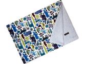 Cuddle Bee Chenille Blanket Blue Zoo (Cuddle Bee: 718122894604)