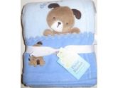 Carters Daddy's Champ Blue Dog Blanket (Carters Child of Mine: 716042473817)