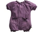 Babysoy Bubble Romper, Eggplant, 12-18 months, 1-Pack (Babysoy: 814961017072)