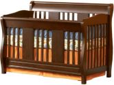 Atlantic Furniture- Versailles Convertible Crib, Antique Walnut (Atlantic Furniture: 782219007345)