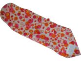 SwaddleKeeper Geo-print Cotton Swaddling Blanket with Newborn Head Support - Pink and Orange (SwaddleKeeper: 718122302147)