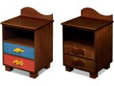 Room Magic RM01-BTD Chocolate Nightstand, Boys Like Trucks (Room Magic: 854652002130)