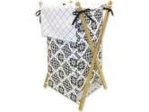 Hamper Set - Versailles Black & White- Hamper Frame (#105999), Hamper Liner (#106009). (Trend Lab: 875861272244)