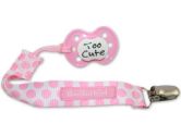 Booginhead PaciGrip Pacifier Holder, Delicate Dot Pink (BooginHead: 899139001558)