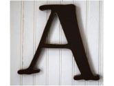 New Arrivals The Letter A, Chocolate Brown (New Arrivals: 690895952012)