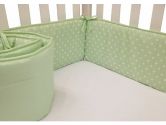 American Baby Company 150D-CE Percale Crib Bumper (Celery Dot) (American Baby Company: 656173150112)