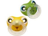 NUK Silicone Animal Faces BPA Free Pacifier, Size 2, 2-Pack, Colors May Vary (NUK: 885131788672)