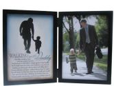 The Grandparent Gift Co. Silhouettes Frame, Walking with Daddy (The Grandparent Gift Co.: 667788300007)