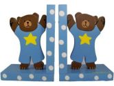 Baby Blue Teddy Bear Bookends (Tatutina: 064705258678)