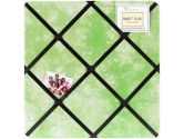 Lime Groovy Peace Out Tie Dye Fabric Memory/Memo Photo Bulletin Board by Sweet Jojo Designs (Sweet Jojo Designs: 846480005919)