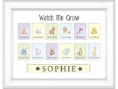 Watch Me Grow Photo Frame, White, 1-Pack (Watch Me Grow: 636280408641)