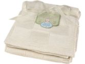 American Baby Company 83309 Organic Cotton Sweater Knit Blanket (Natural) (American Baby Company: 656173833091)