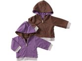 Babysoy Reversible Hoodie, Eggplant, 12-24 months, 1-Pack (Babysoy: 814961012534)