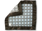 SwaddleDesigns Fuzzy Baby Lovie Blanket, Brown Mod Circles, 1 Pack (SwaddleDesigns: 810284012169)